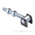 gate Hinge with long bolt and adjustable nut